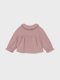 Blusa gasa plumeti Quartzo (Rosa)  para Bebé Menina - Mayoral