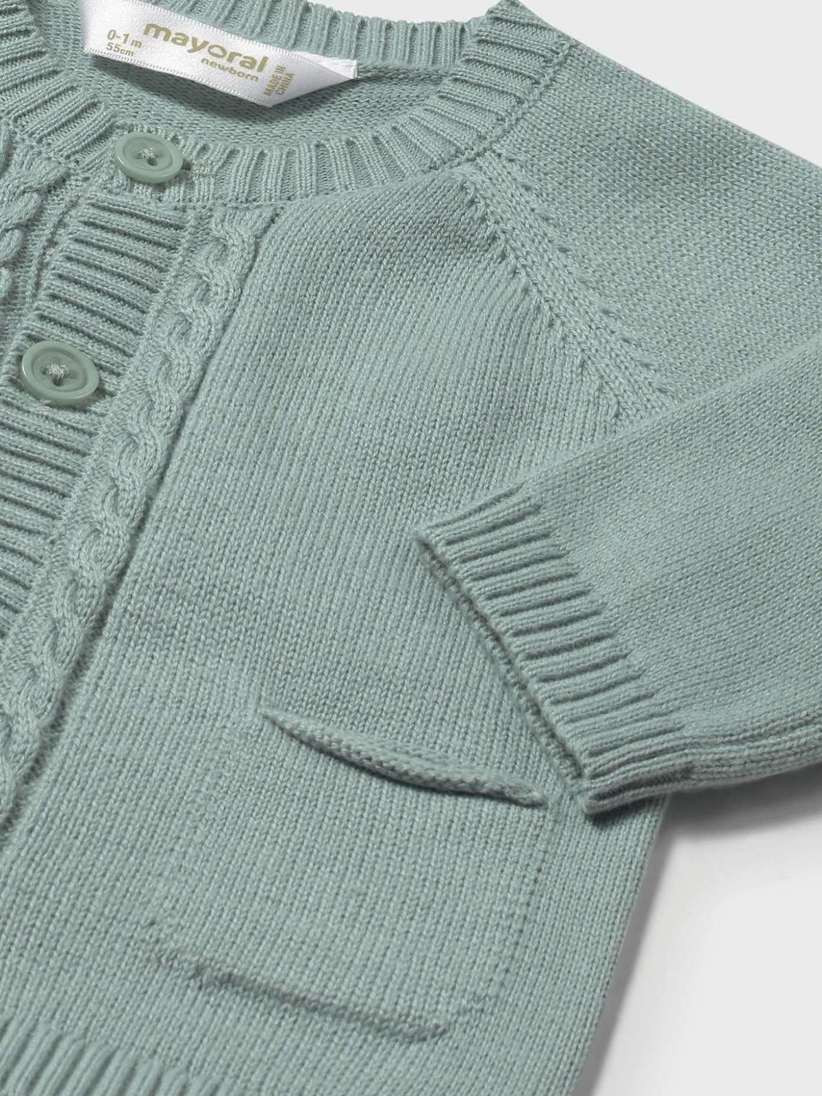 Conj. calção tricot Verde Azul (Verde Mar)  para Bebé Menino - Mayoral