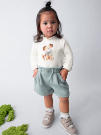 Bermuda sarja Blue bell (Verde Mar)  para Bebé Menina - Mayoral