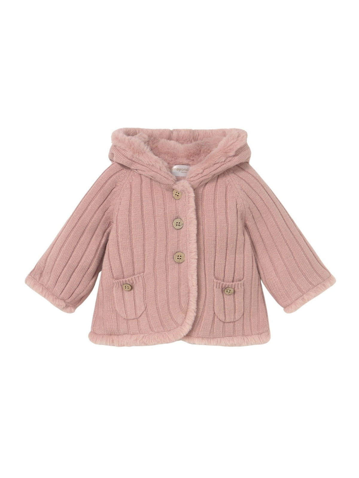 Casaco pompom Rosado (Rosa Velho)  para Bebé Menina - Mayoral
