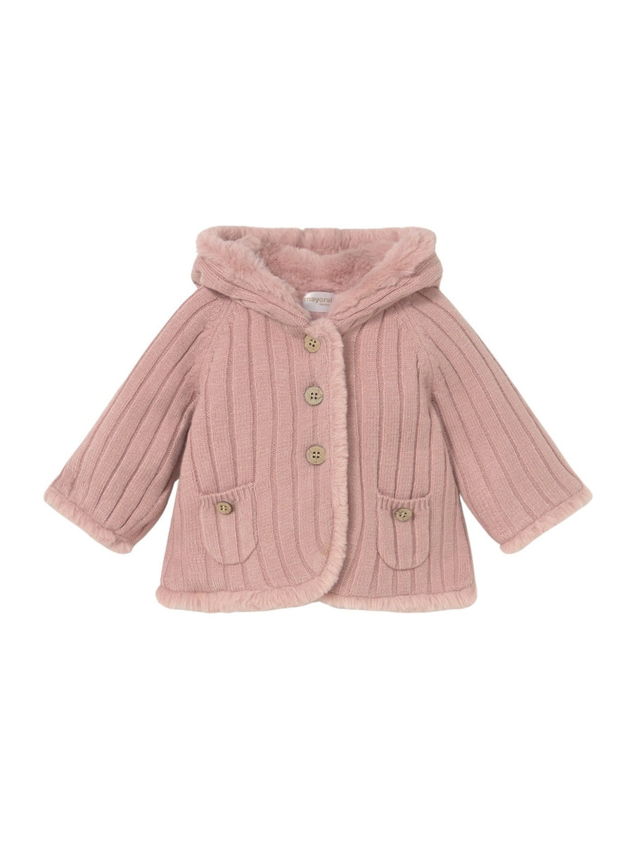Casaco pompom Rosado (Rosa Velho)  para Bebé Menina - Mayoral