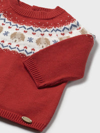Jersey tricot Ginja (Vermelho Escuro)  para Bebé Menino - Mayoral