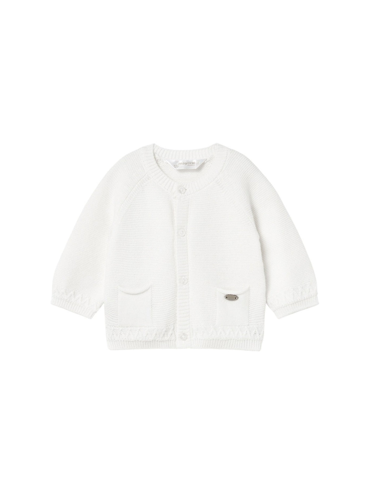 Cardigan cuello redondo trico Crú (Creme / Pérola)  para Bebé Menino - Mayoral