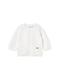 Cardigan cuello redondo trico Crú (Creme / Pérola)  para Bebé Menino - Mayoral