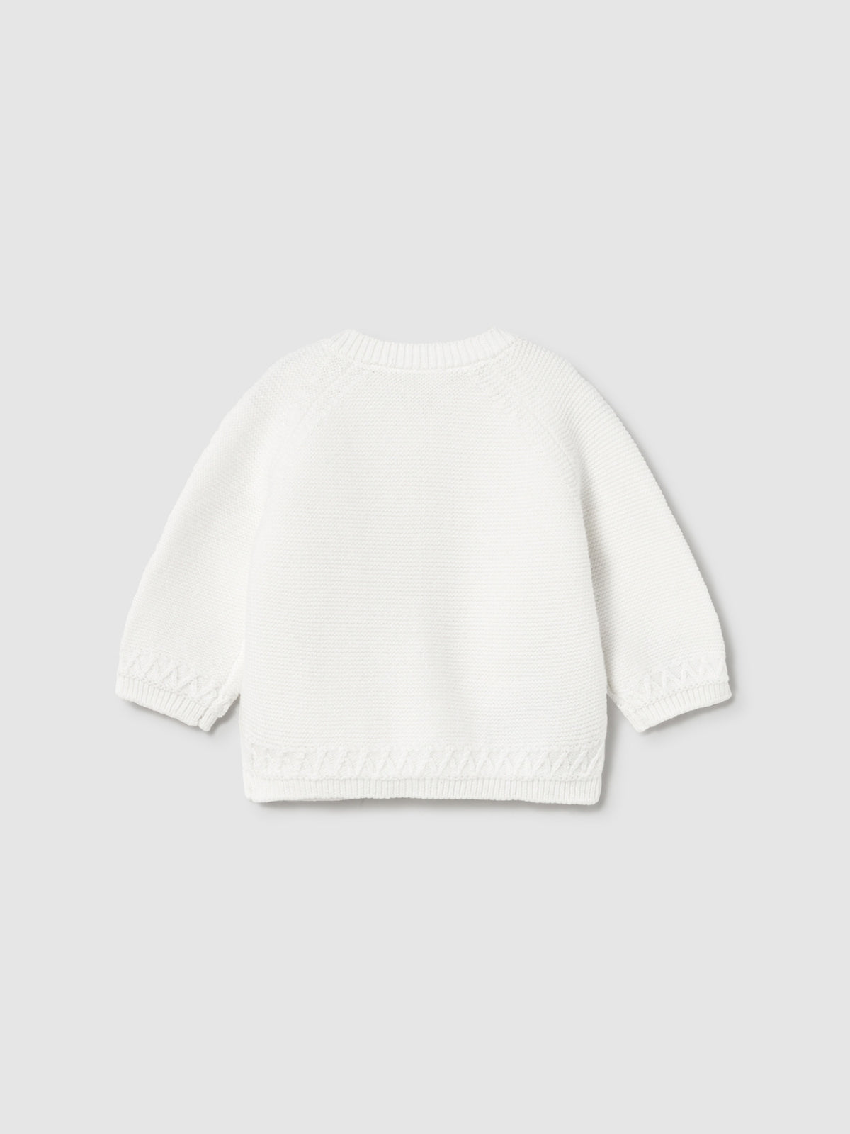 Cardigan cuello redondo trico Crú (Creme / Pérola)  para Bebé Menino - Mayoral