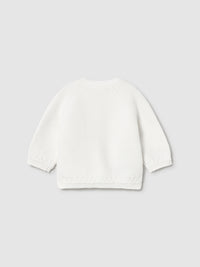 Cardigan cuello redondo trico Crú (Creme / Pérola)  para Bebé Menino - Mayoral