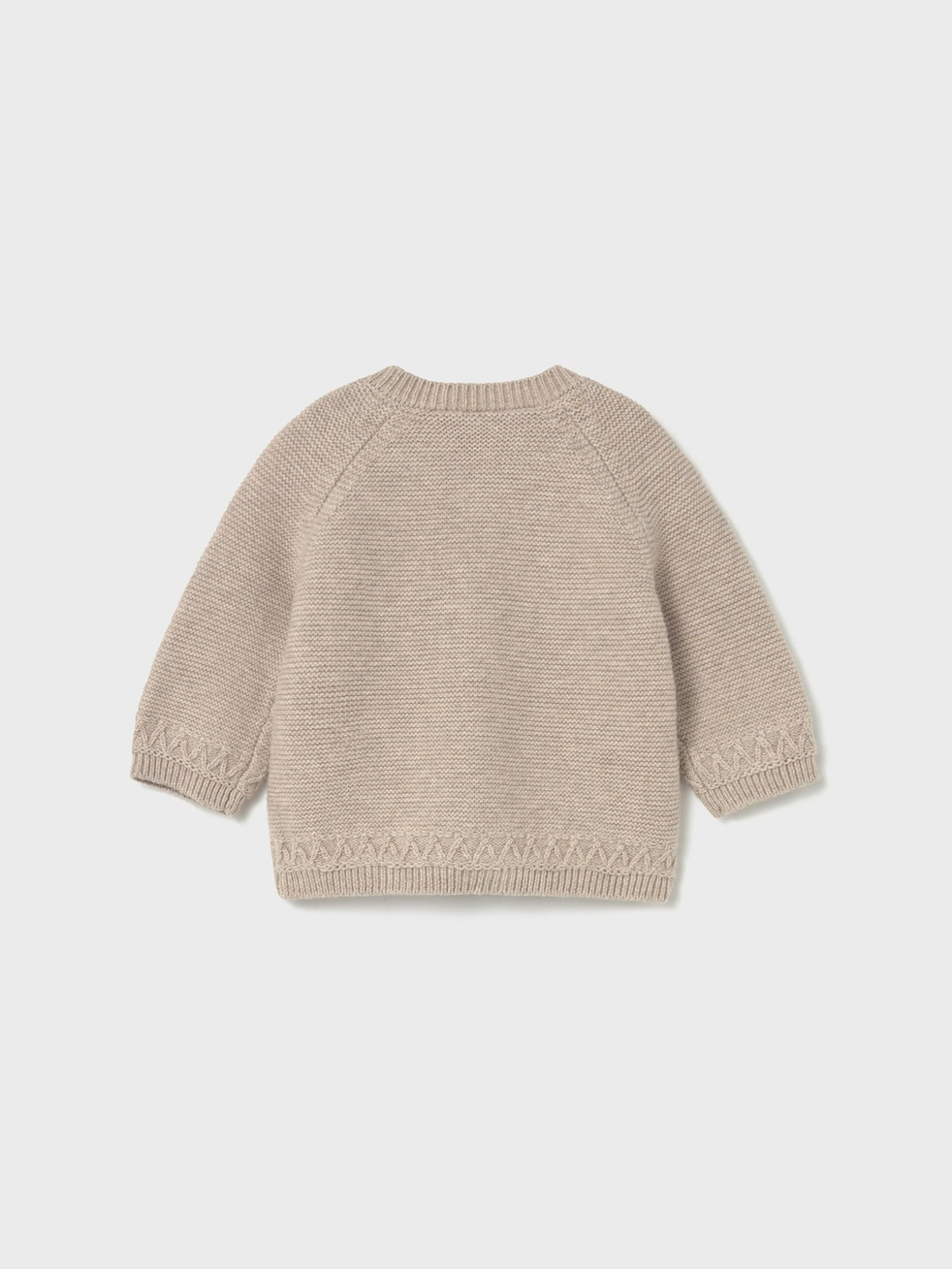 Cardigan cuello redondo trico Cereal vig (Bege)  para Bebé Menino - Mayoral