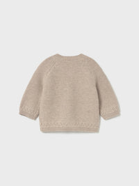 Cardigan cuello redondo trico Cereal vig (Bege)  para Bebé Menino - Mayoral