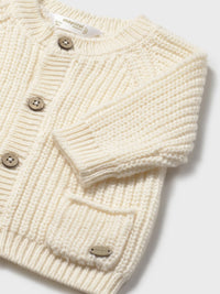 Casaco tricot Cerámica (Creme / Pérola)  para Bebé Menino - Mayoral
