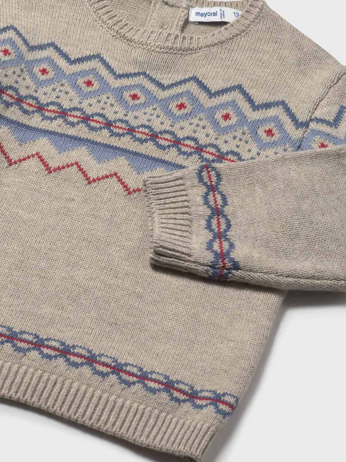 Jersey jacquard Bege vig (Bege)  para Bebé Menino - Mayoral