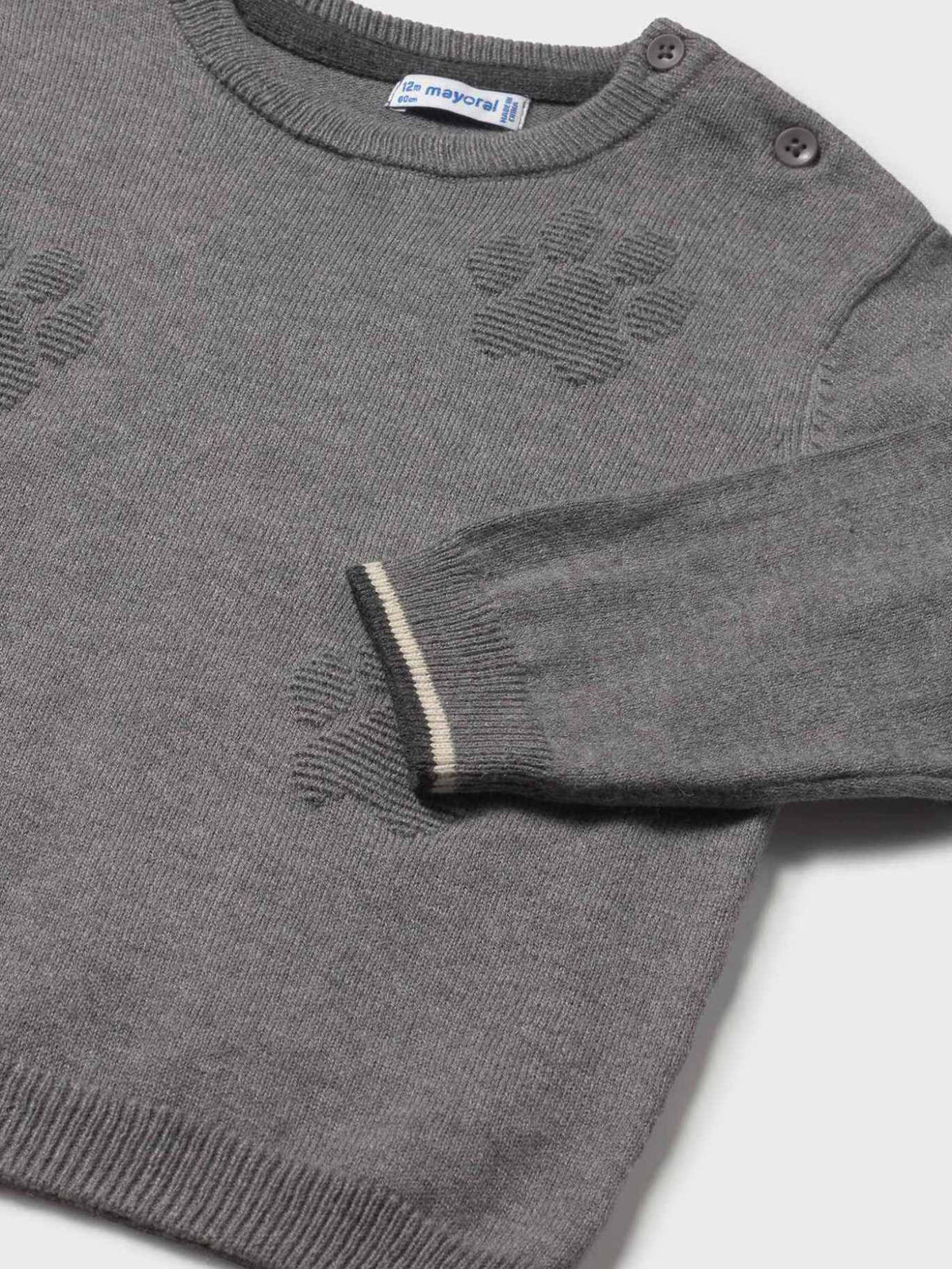 Jersey intarsia relieve Grafite vi (Cinza Escuro)  para Bebé Menino - Mayoral