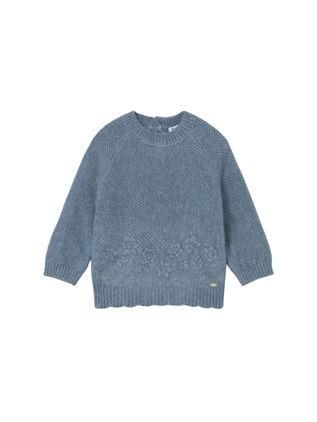 Jersey estrutura flores Blue b mez (Verde Mar)  para Bebé Menina - Mayoral