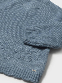 Jersey estrutura flores Blue b mez (Verde Mar)  para Bebé Menina - Mayoral