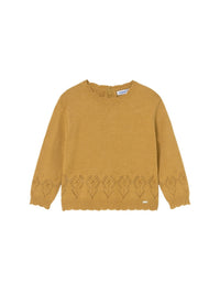 Jersey tricot Mele vig (Castanho Claro)  para Bebé Menina - Mayoral