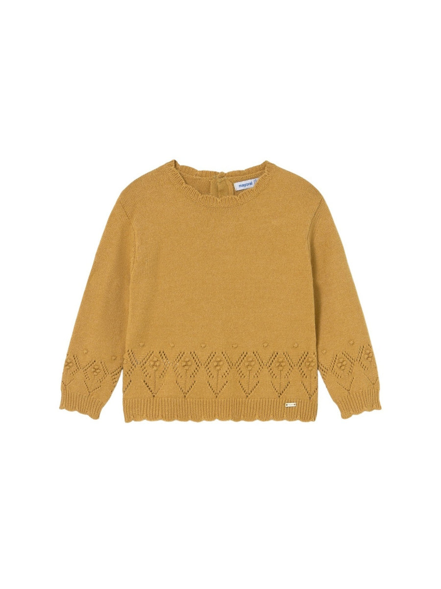 Jersey tricot Mele vig (Castanho Claro)  para Bebé Menina - Mayoral