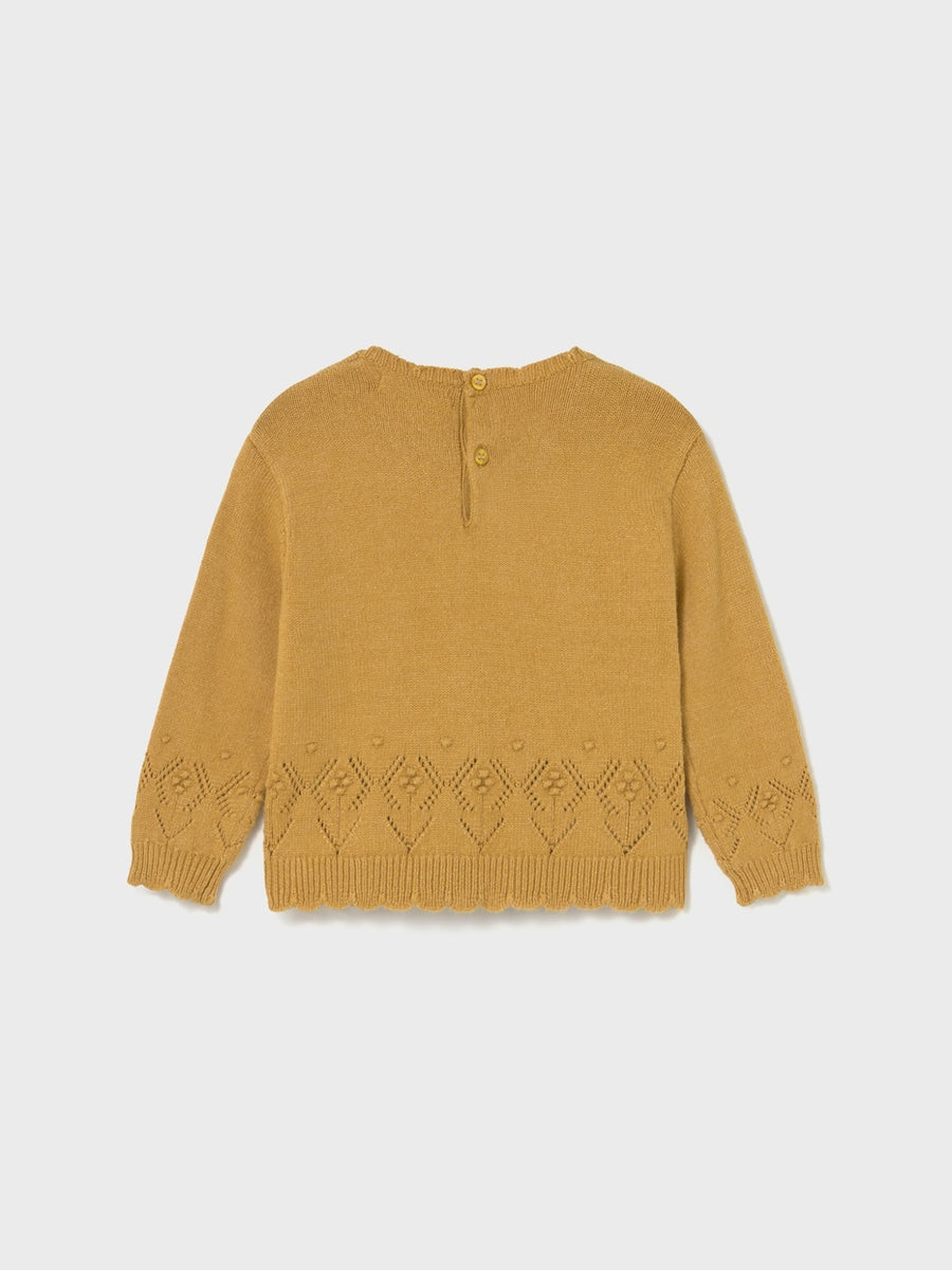 Jersey tricot Mele vig (Castanho Claro)  para Bebé Menina - Mayoral
