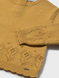 Jersey tricot Mele vig (Castanho Claro)  para Bebé Menina - Mayoral