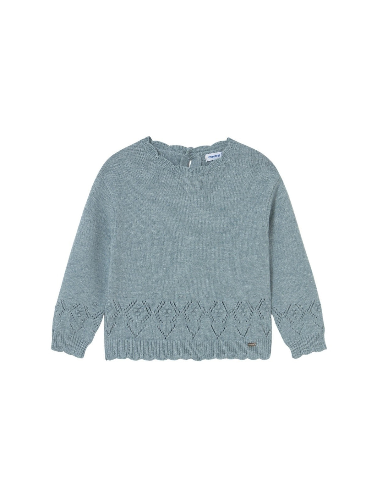 Jersey tricot Blue b vig (Verde Mar)  para Bebé Menina - Mayoral