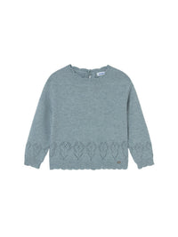 Jersey tricot Blue b vig (Verde Mar)  para Bebé Menina - Mayoral