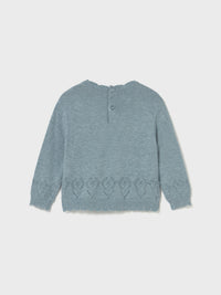 Jersey tricot Blue b vig (Verde Mar)  para Bebé Menina - Mayoral