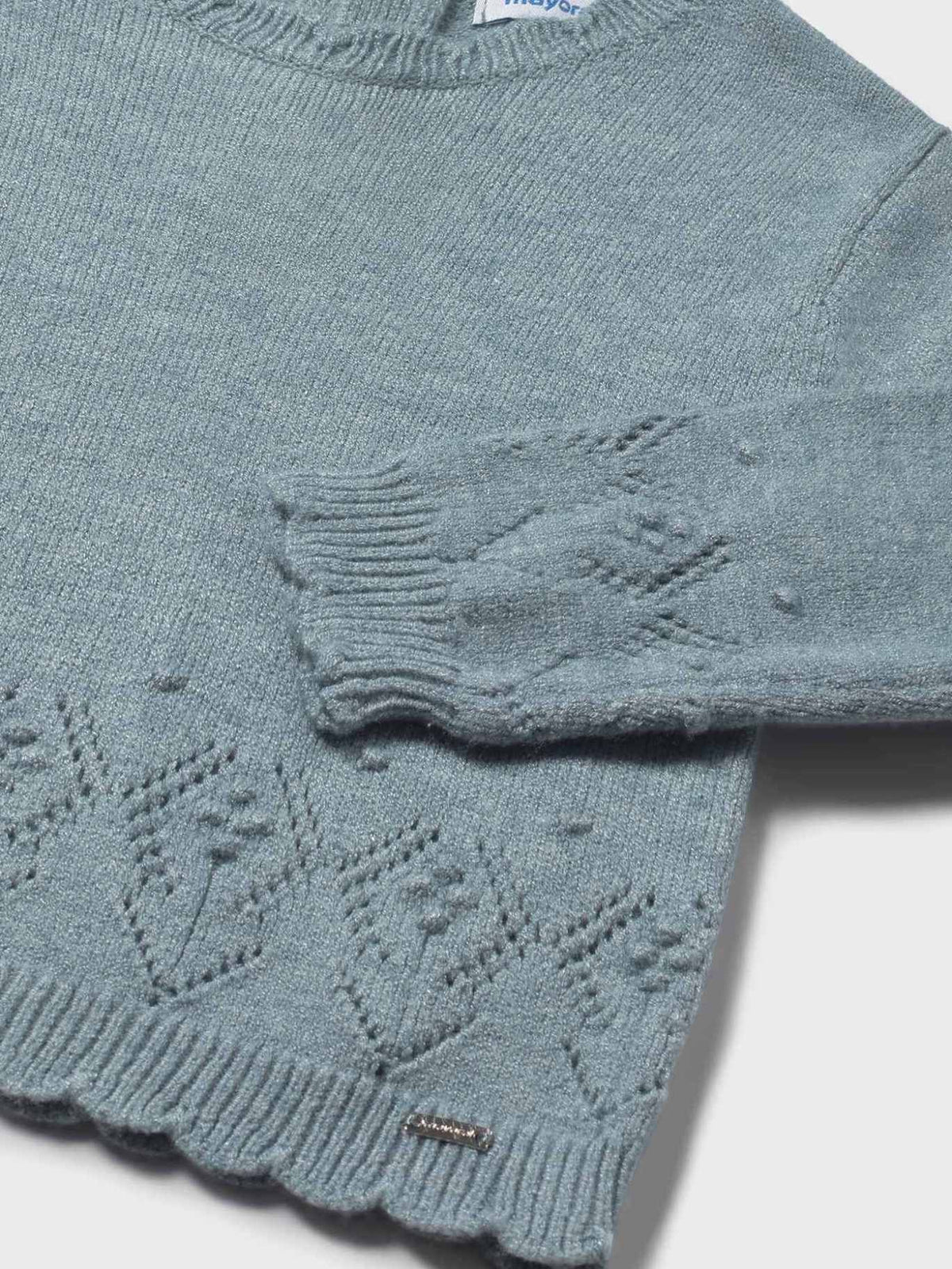 Jersey tricot Blue b vig (Verde Mar)  para Bebé Menina - Mayoral