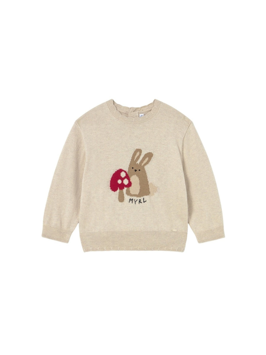 Jersey fino jacquard Cereal vig (Bege)  para Bebé Menina - Mayoral