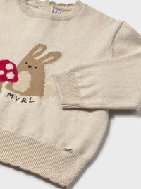 Jersey fino jacquard Cereal vig (Bege)  para Bebé Menina - Mayoral