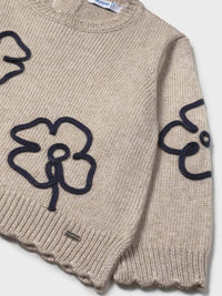 Jersey tricot Toffe vig (Castanho)  para Bebé Menina - Mayoral