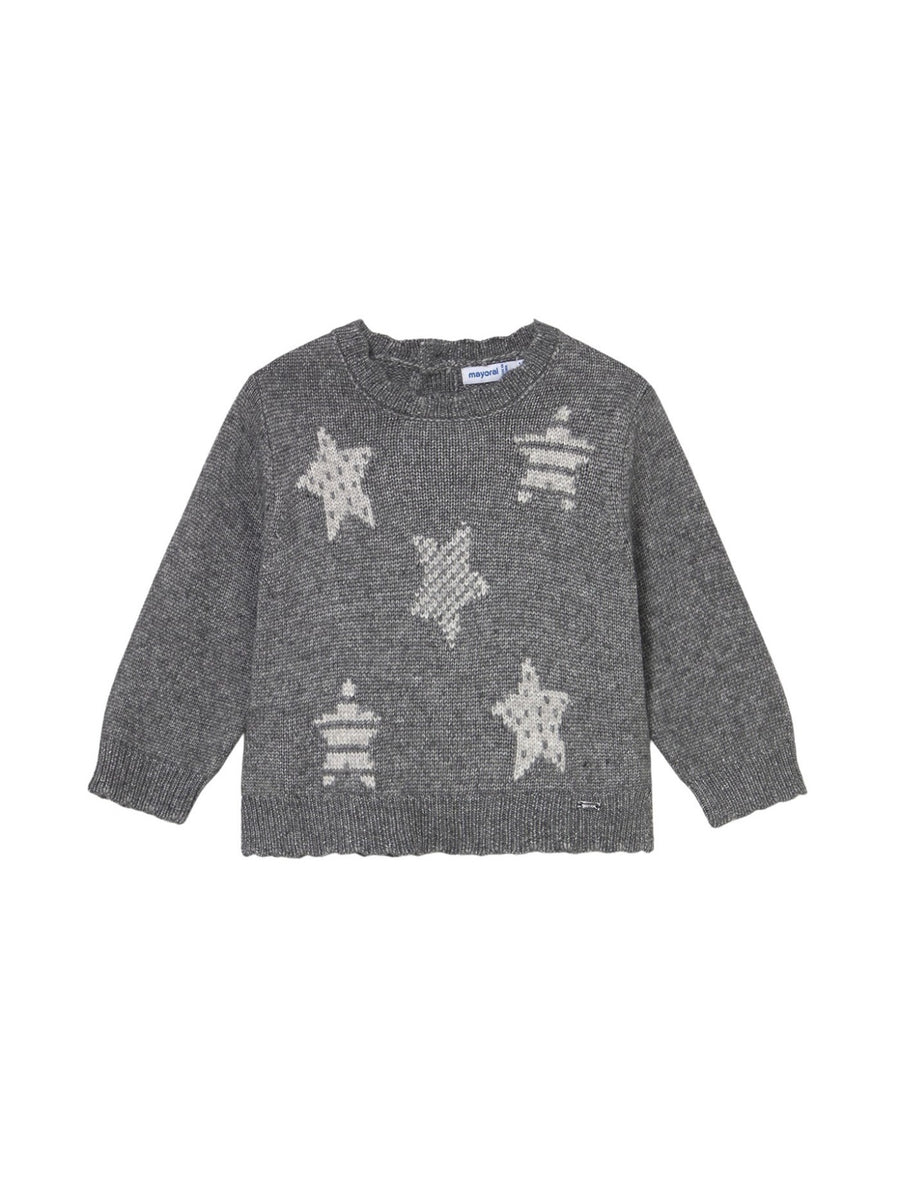 Jersey tricot Chumbo vig (Cinza Escuro)  para Bebé Menina - Mayoral