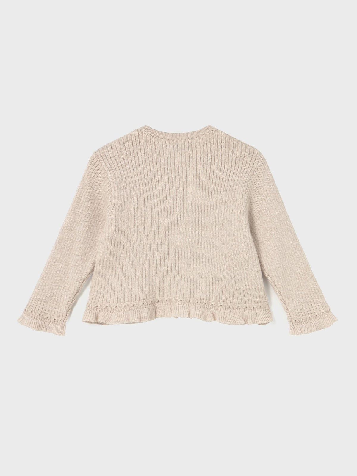 Casaco tricot comprido Tapioca v (Bege)  para Bebé Menina - Mayoral