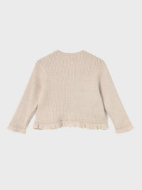Casaco tricot comprido Tapioca v (Bege)  para Bebé Menina - Mayoral