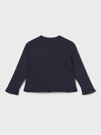 Casaco tricot comprido Marinho (Marinho)  para Bebé Menina - Mayoral
