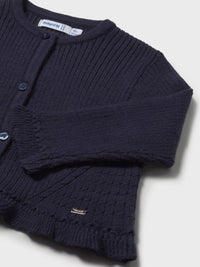 Casaco tricot comprido Marinho (Marinho)  para Bebé Menina - Mayoral