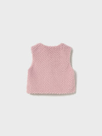 Colete pelo estrutura Quartzo (Rosa)  para Bebé Menina - Mayoral