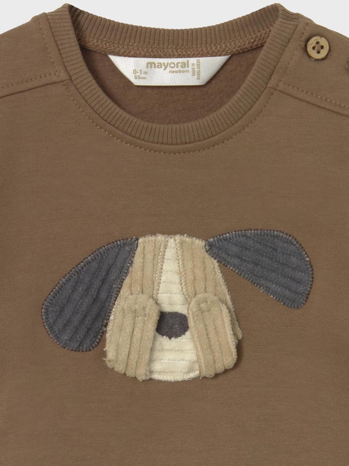 Sweat-shirt Cacau (Castanho)  para Bebé Menino - Mayoral