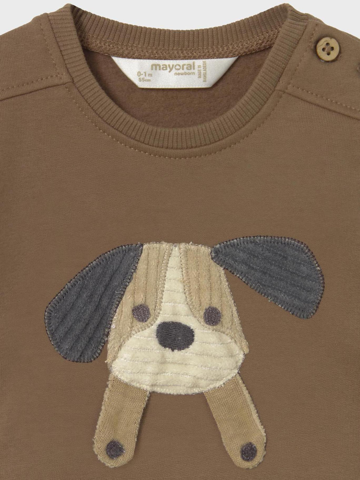 Sweat-shirt Cacau (Castanho)  para Bebé Menino - Mayoral