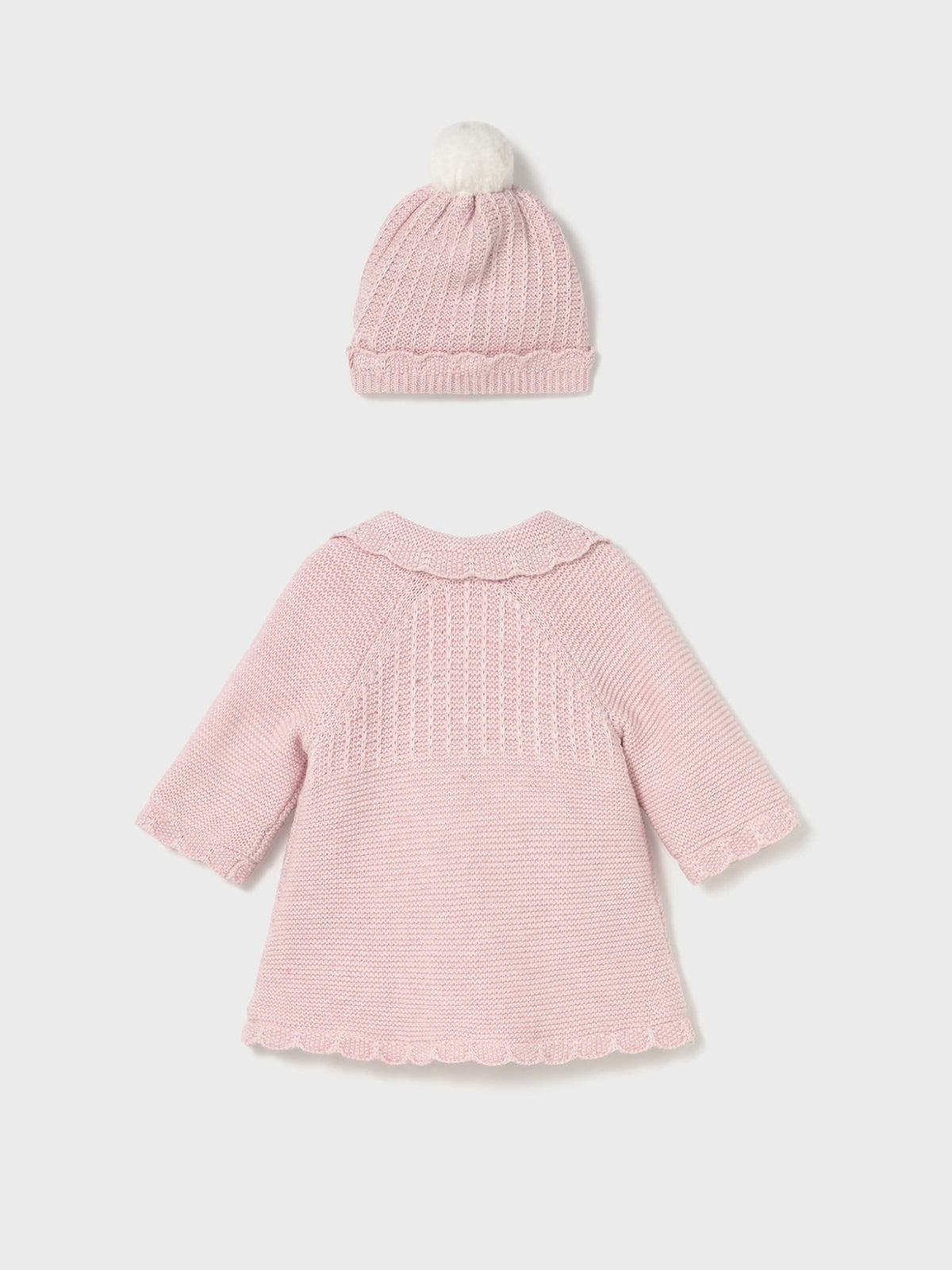 Casaco e gorro tricô Quarto vig (Rosa)  para Bebé Menina - Mayoral