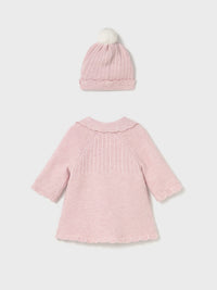 Casaco e gorro tricô Quarto vig (Rosa)  para Bebé Menina - Mayoral