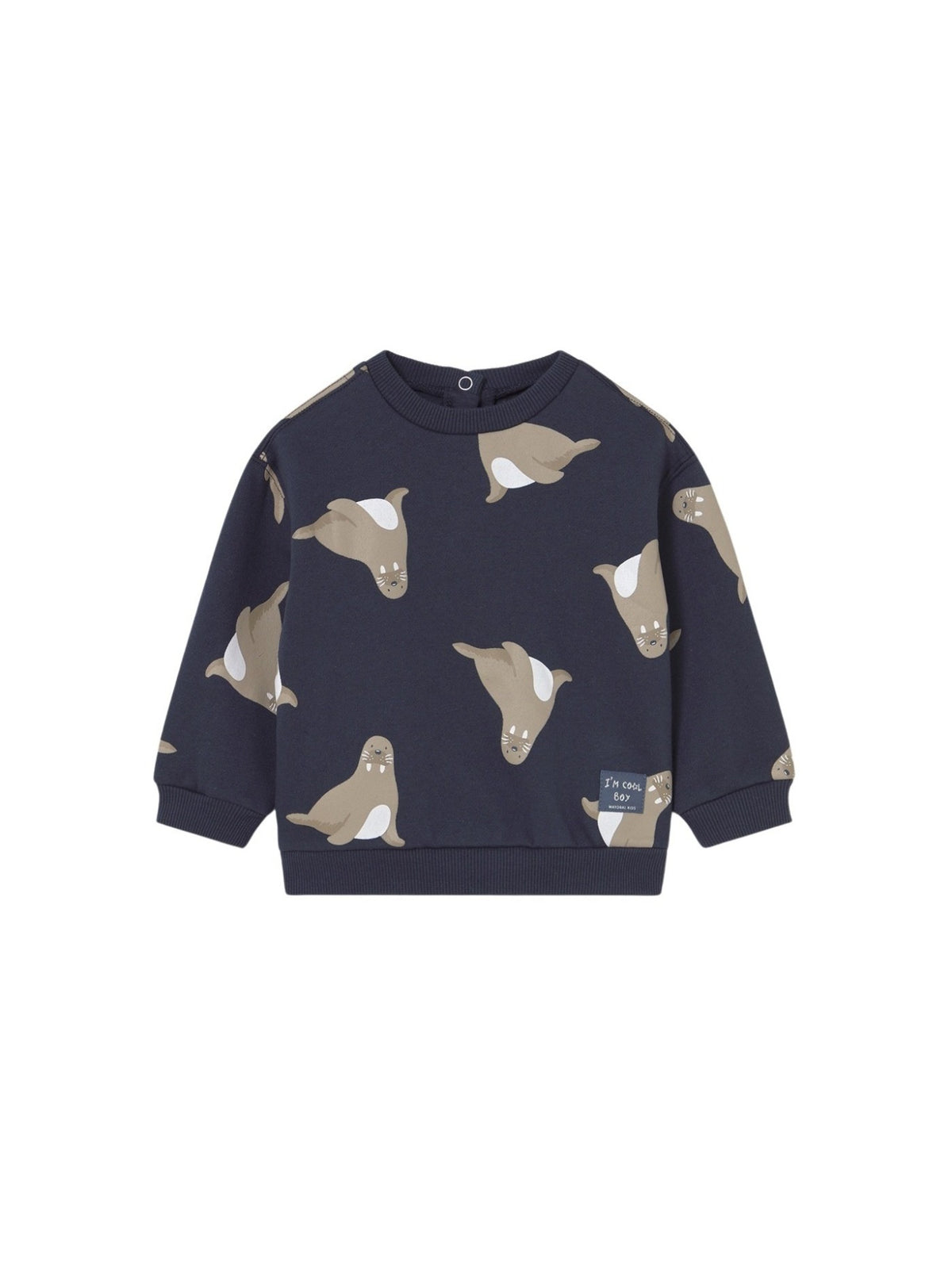 Sweat estampada Azul escur (Marinho)  para Bebé Menino - Mayoral