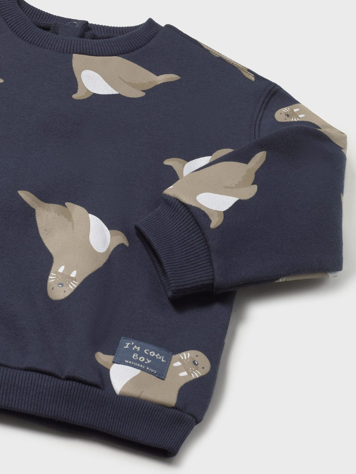 Sweat estampada Azul escur (Marinho)  para Bebé Menino - Mayoral
