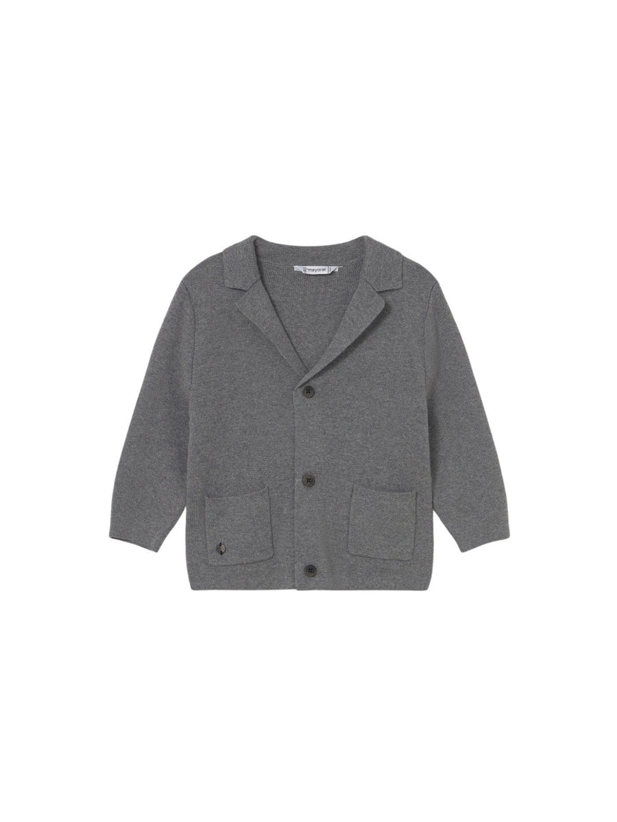 Jaqueta tricot Grafite vi (Cinza Escuro)  para Bebé Menino - Mayoral