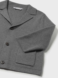 Jaqueta tricot Grafite vi (Cinza Escuro)  para Bebé Menino - Mayoral
