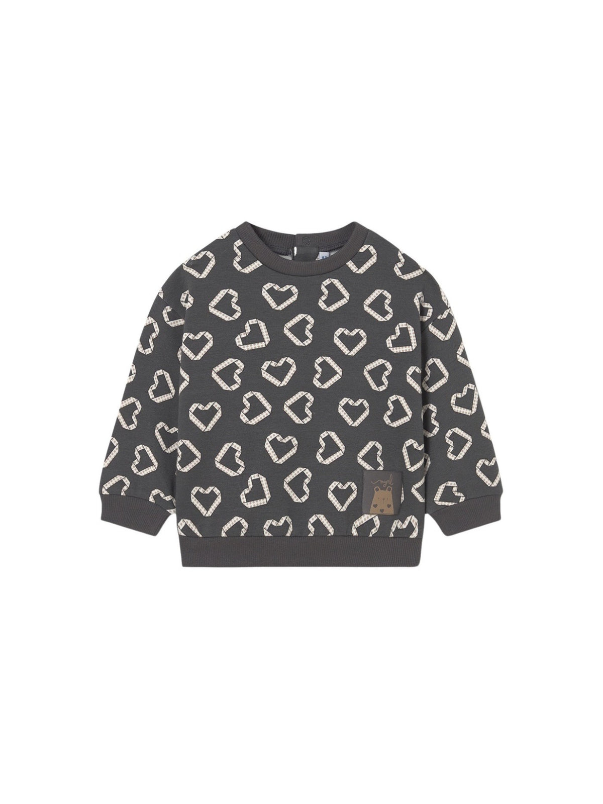 Sweat-shirt Chumbo (Cinza Escuro)  para Bebé Menina - Mayoral