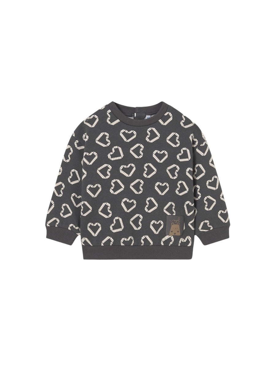 Sweat-shirt Chumbo (Cinza Escuro)  para Bebé Menina - Mayoral