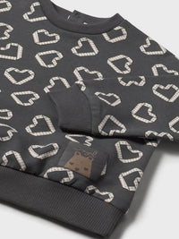 Sweat-shirt Chumbo (Cinza Escuro)  para Bebé Menina - Mayoral