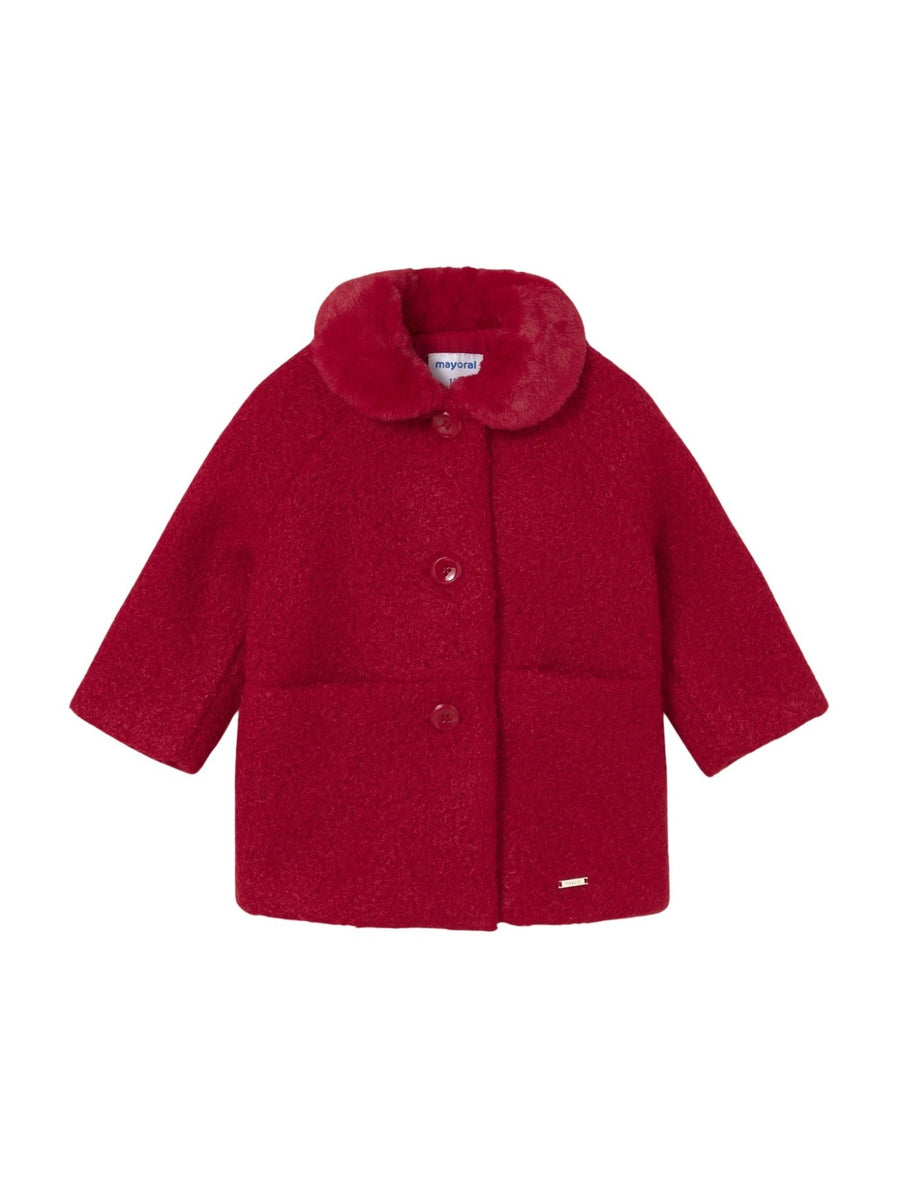 Casaco pregas Vermelho (Vermelho)  para Bebé Menina - Mayoral