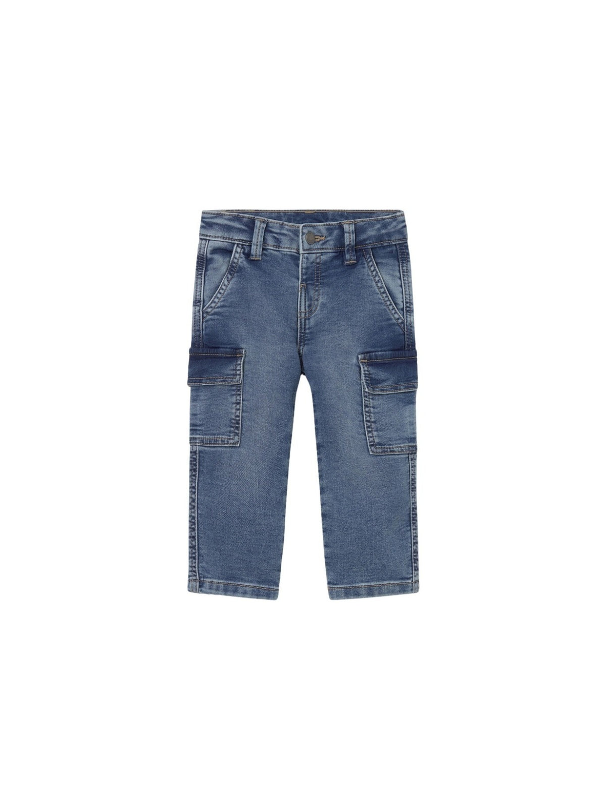 Calça soft denim cargo Base (Ganga)  para Bebé Menino - Mayoral