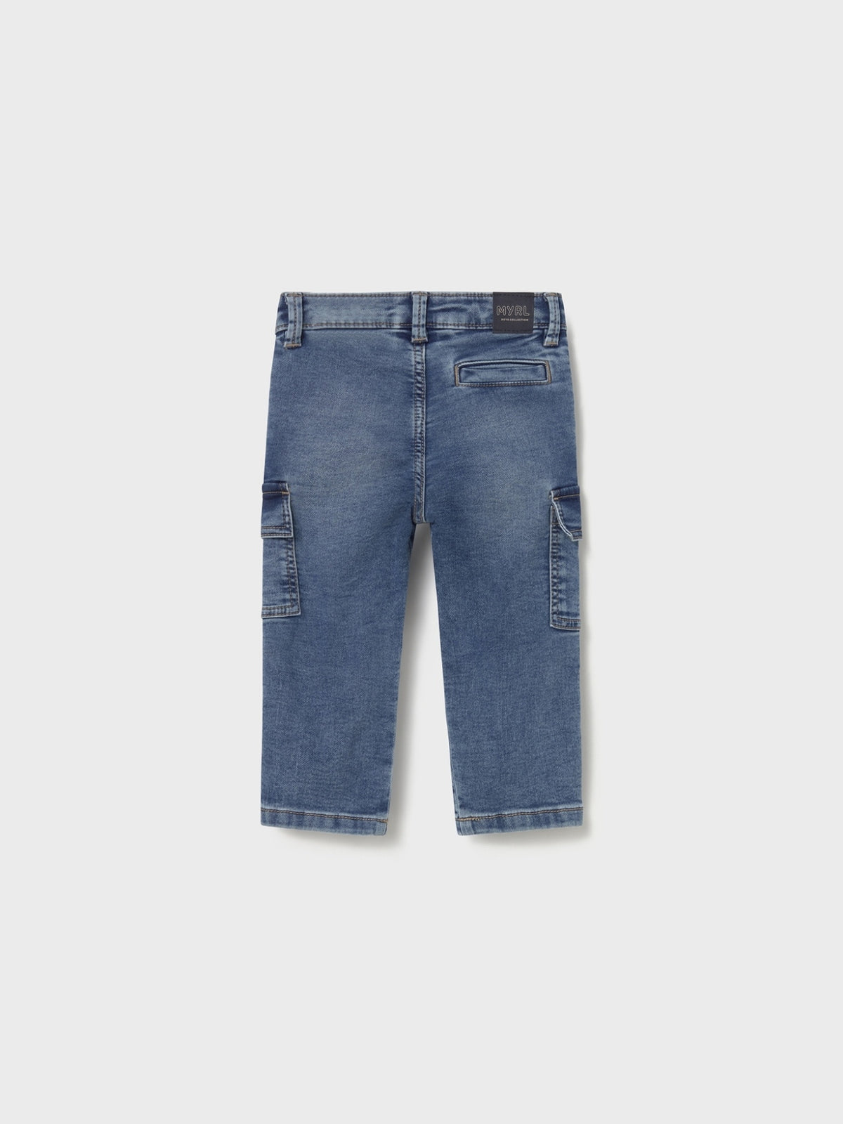 Calça soft denim cargo Base (Ganga)  para Bebé Menino - Mayoral
