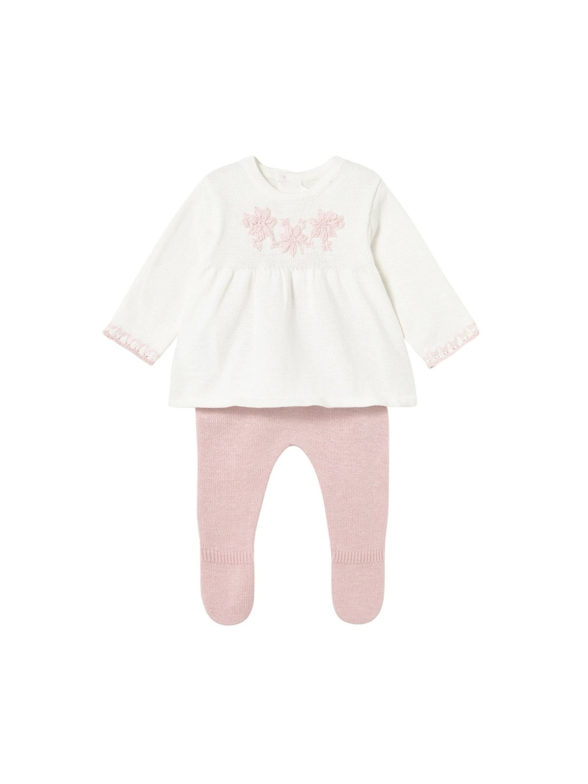 Conj.polaina tricot Quartzo (Rosa)  para Bebé Menina - Mayoral