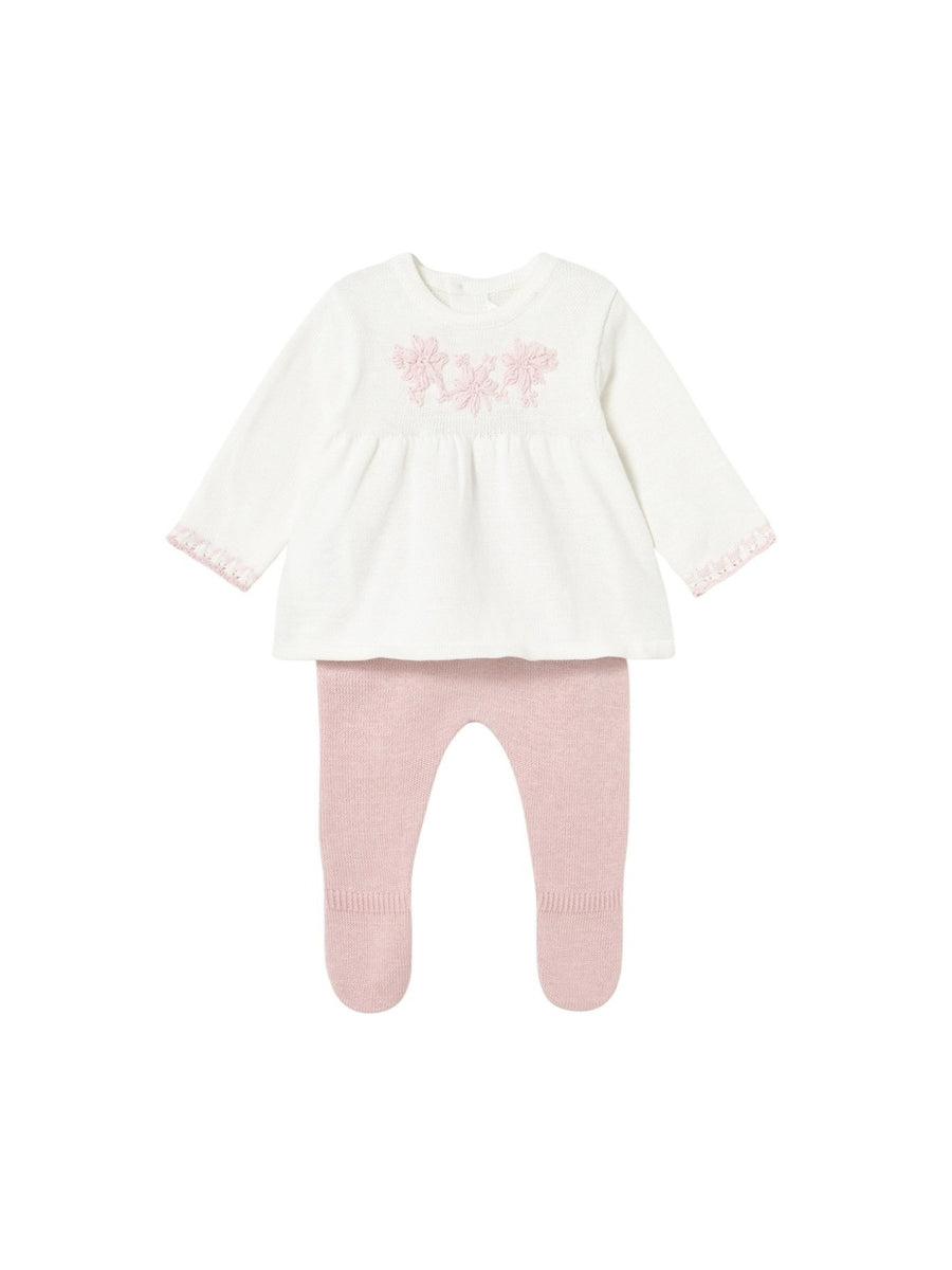 Conj.polaina tricot Quartzo (Rosa)  para Bebé Menina - Mayoral
